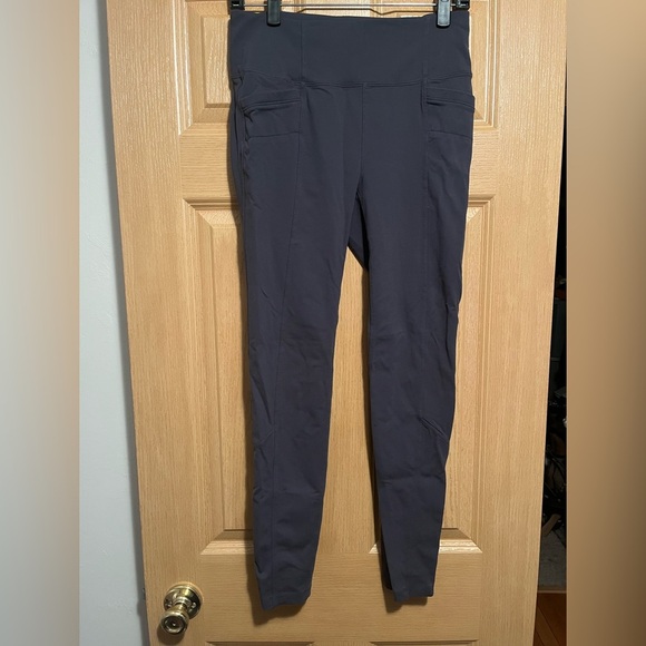 Athleta Gray Leggings with Front and Back Pockets - Picture 1 of 12
